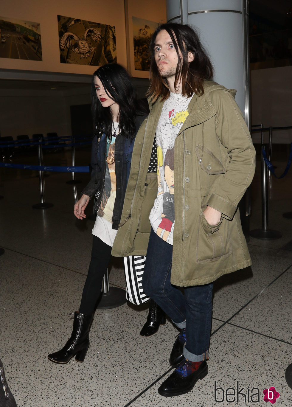 Frances Bean Cobain y Isaías Silva en una de sus últimas apariciones juntos