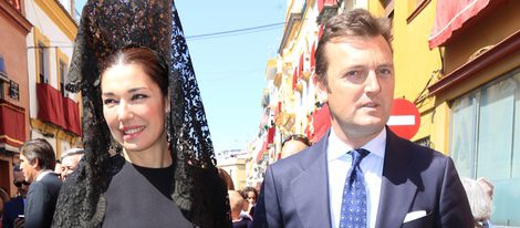 Raquel Revuelta y Raúl Gracia 'El Tato' en la Semana Santa de Sevilla 2016