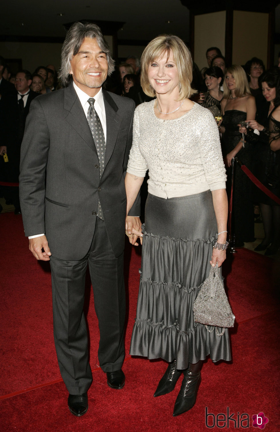 Olivia Newton-John y su novio Patrick McDermott