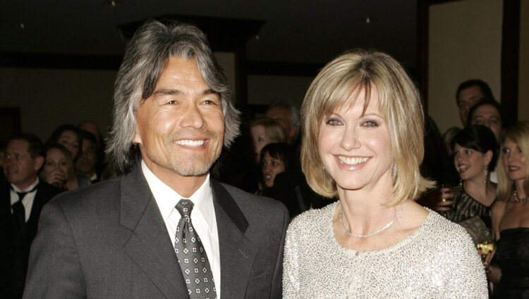 Olivia Newton-John y su novio Patrick McDermott