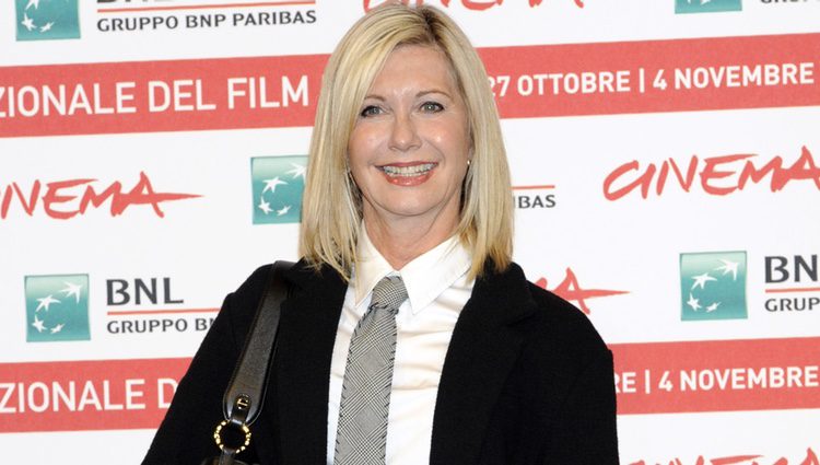 Olivia Newton-John en el Festival de cine internacional de Roma