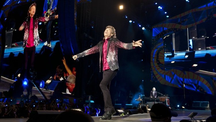 Mick Jagger, de los Rolling Stones, en su concierto en La Habana