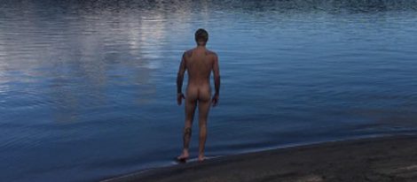 Justin Bieber desnudo en un lago del Parque Nacional del Gran Cañón del Colorado