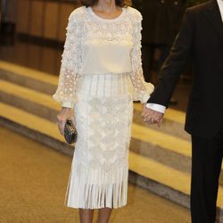 Isabel Preysler en el 80 cumpleaños de Mario Vargas Llosa