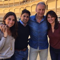 Fran Rivera y Lourdes Montes con Bertín Osborne y Fabiola Martínez para el programa 'Mi casa es la tuya'