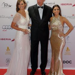 Fabiola Martínez, Bertín Osborne y Eva Longoria en la Global Gift Gala 2014