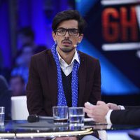 Dani Santos en el plató de 'Gran Hermano VIP' tras su expulsión