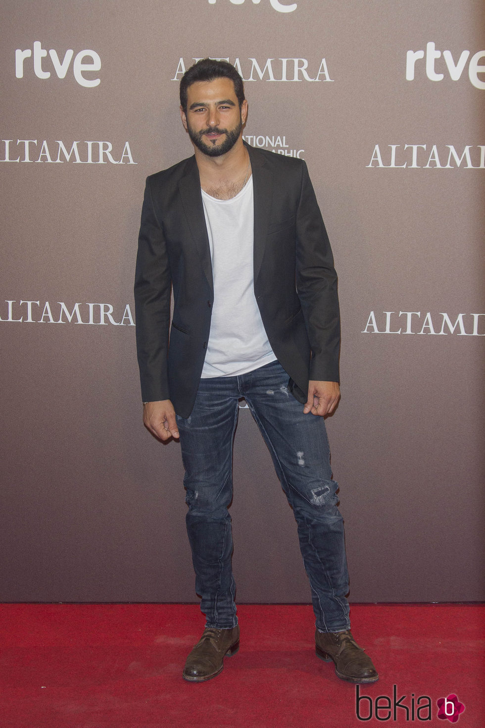 Antonio Velázquez en el estreno de 'Altamira' en Madrid