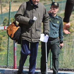 Julián Muñoz saliendo de la cárcel tras la concesión del tercer grado