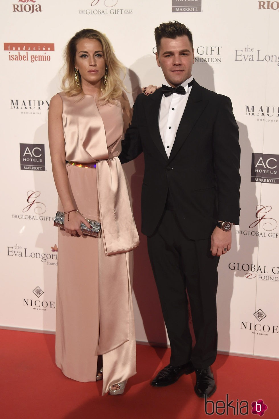 Fonsi Nieto y Marta Castro en la gala benéfica Global Gift 2016 en Madrid