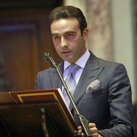 Enrique Ponce durante su nombramiento como hijo predilecto de Valencia