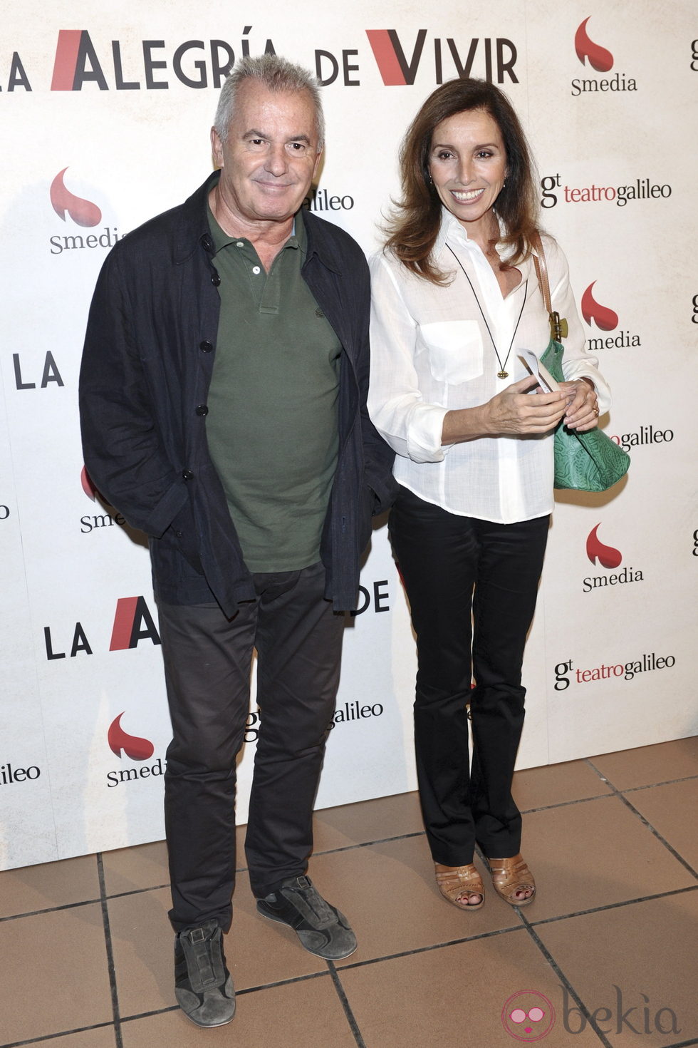 Ana Belén y Víctor Manuel en el estreno de la obra teatral 'La alegría de vivir'