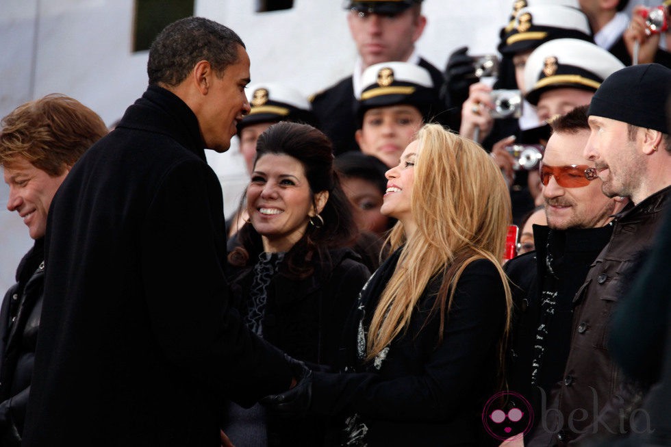 Shakira y Barack Obama