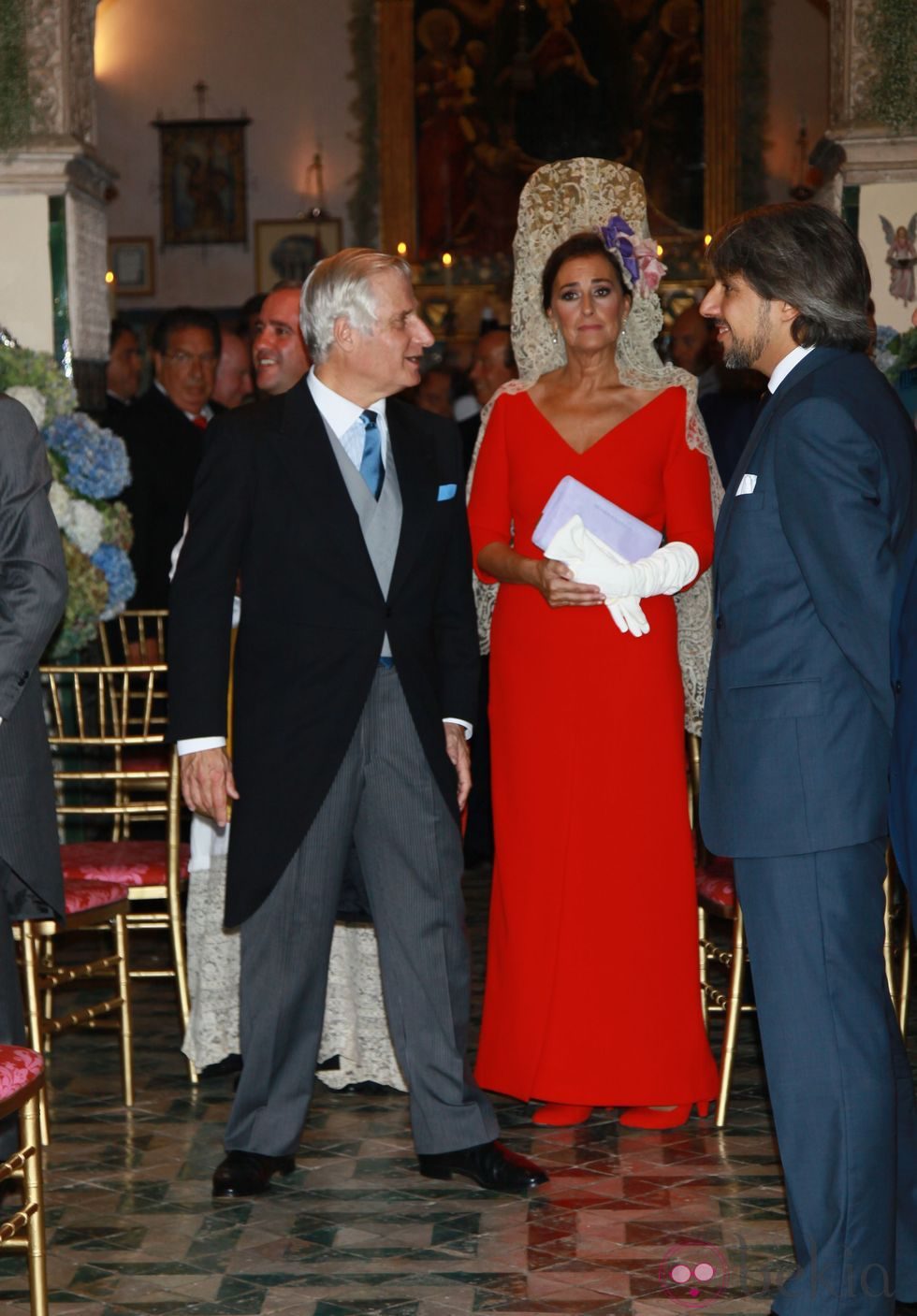 Los padrinos de la boda de la Duquesa de Alba: Carmen Tello y Carlos Fitz-James Stuart