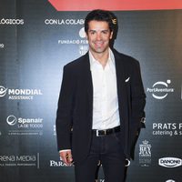 Carlos Checa en un acto de la Fundación Theodora