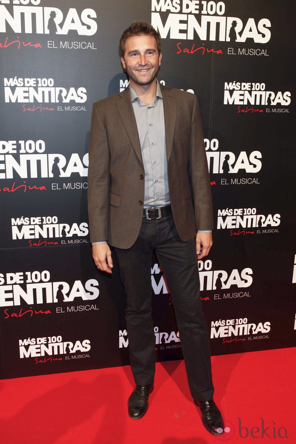 Fernando Gil en el estreno del musical 'Más de 100 mentiras'