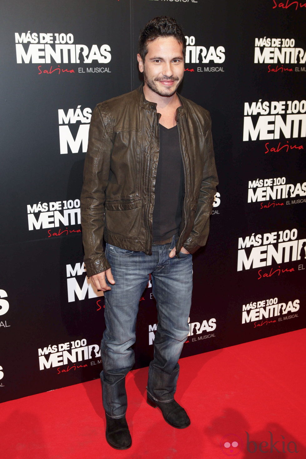 David de María en el estreno del musical 'Más de 100 mentiras'