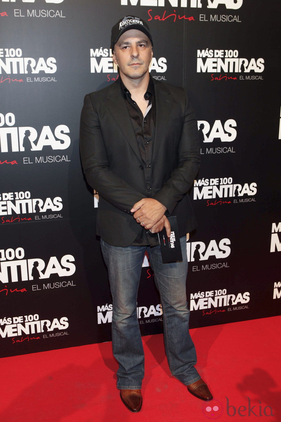 Roberto Álamo en el estreno del musical 'Más de 100 mentiras'