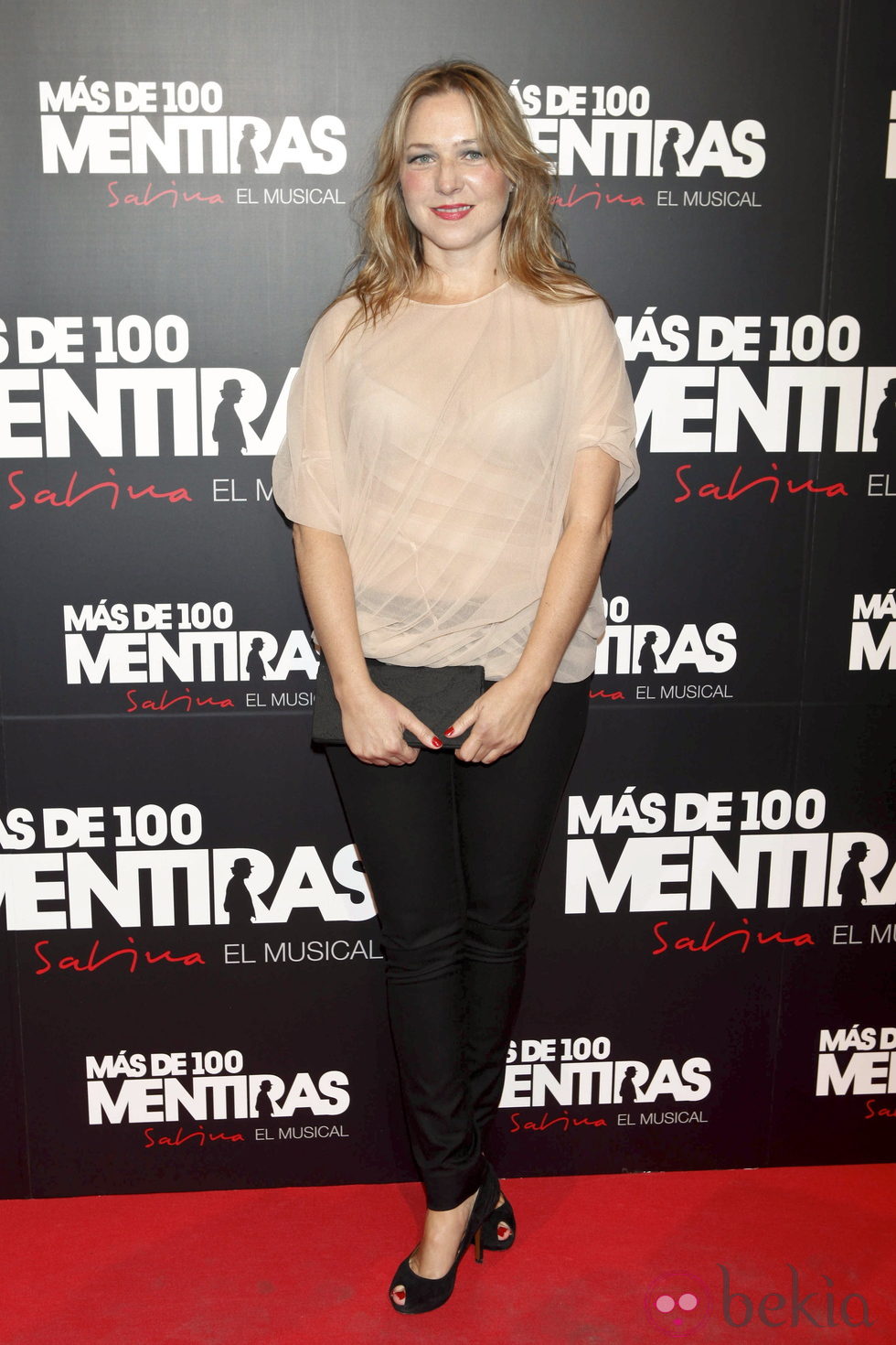 Pilar Castro en el estreno del musical 'Más de 100 mentiras'