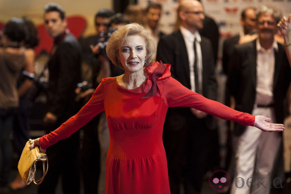 Marisa Paredes en la presentación de 'La piel que habito' en Río de Janeiro