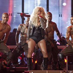 Christina Aguilera durante el concierto homenaje a Michael Jackson