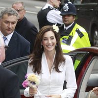 Nancy Shevell el día de su boda con Paul McCartney