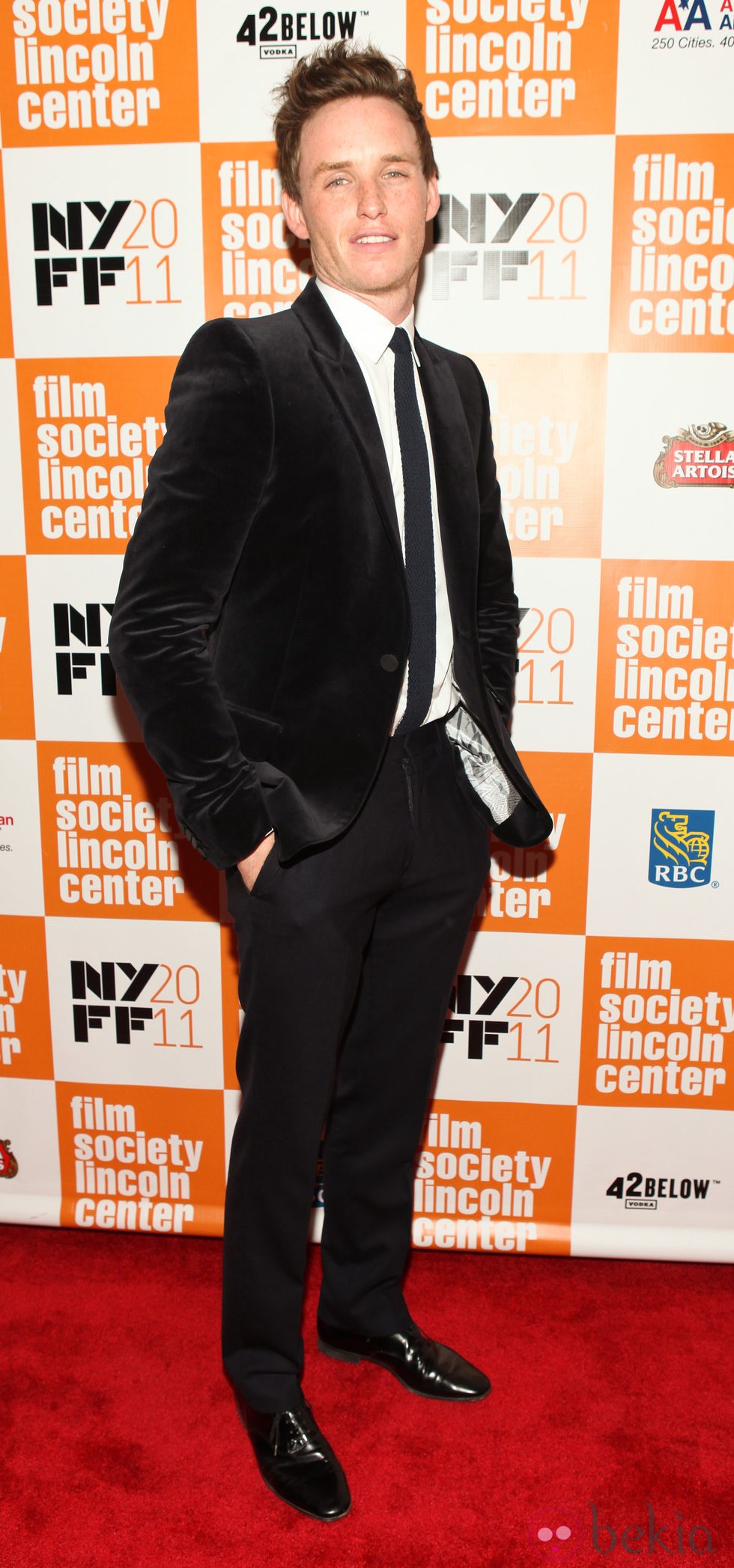 Eddie Remayne en el estreno de 'My Week With Marilyn' en Nueva York