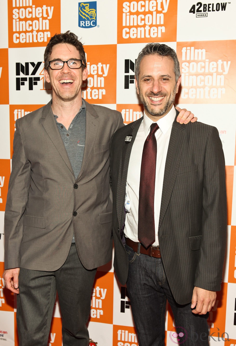 Philip Harrison y el director Jeffrey Schwarz en el estreno de 'My Week With Marilyn' en Nueva York