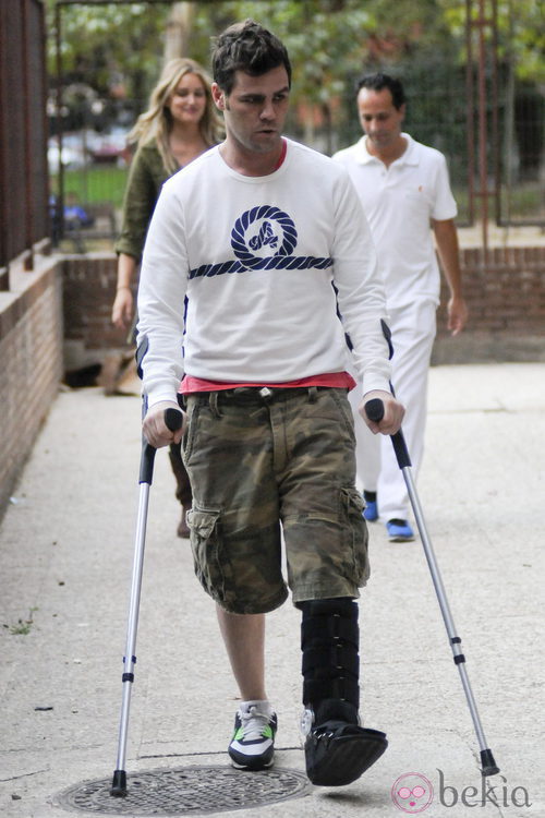 Fonsi Nieto a su salida del hospital