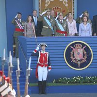 La Familia Real al completo en Palco Presidencial del Día de la Hispanidad 2011