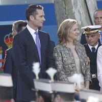 Los Duques de Palma y la Infanta Elena el Día de la Hispanidad 2011