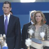 La Infanta Cristina e Iñaki Urdangarín el Día de la Hispanidad 2011