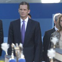 La Infanta Cristina e Iñaki Urdangarín el Día de la Hispanidad 2011