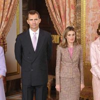 Los Príncipes de Asturias en el Palacio Real el Día de la Hispanidad