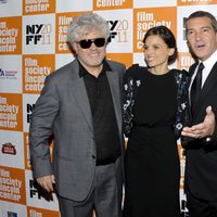 Pedro Almodóvar, Elena Anaya y Antonio Banderas estrenan 'La piel que habito' en el Festival de Nueva York