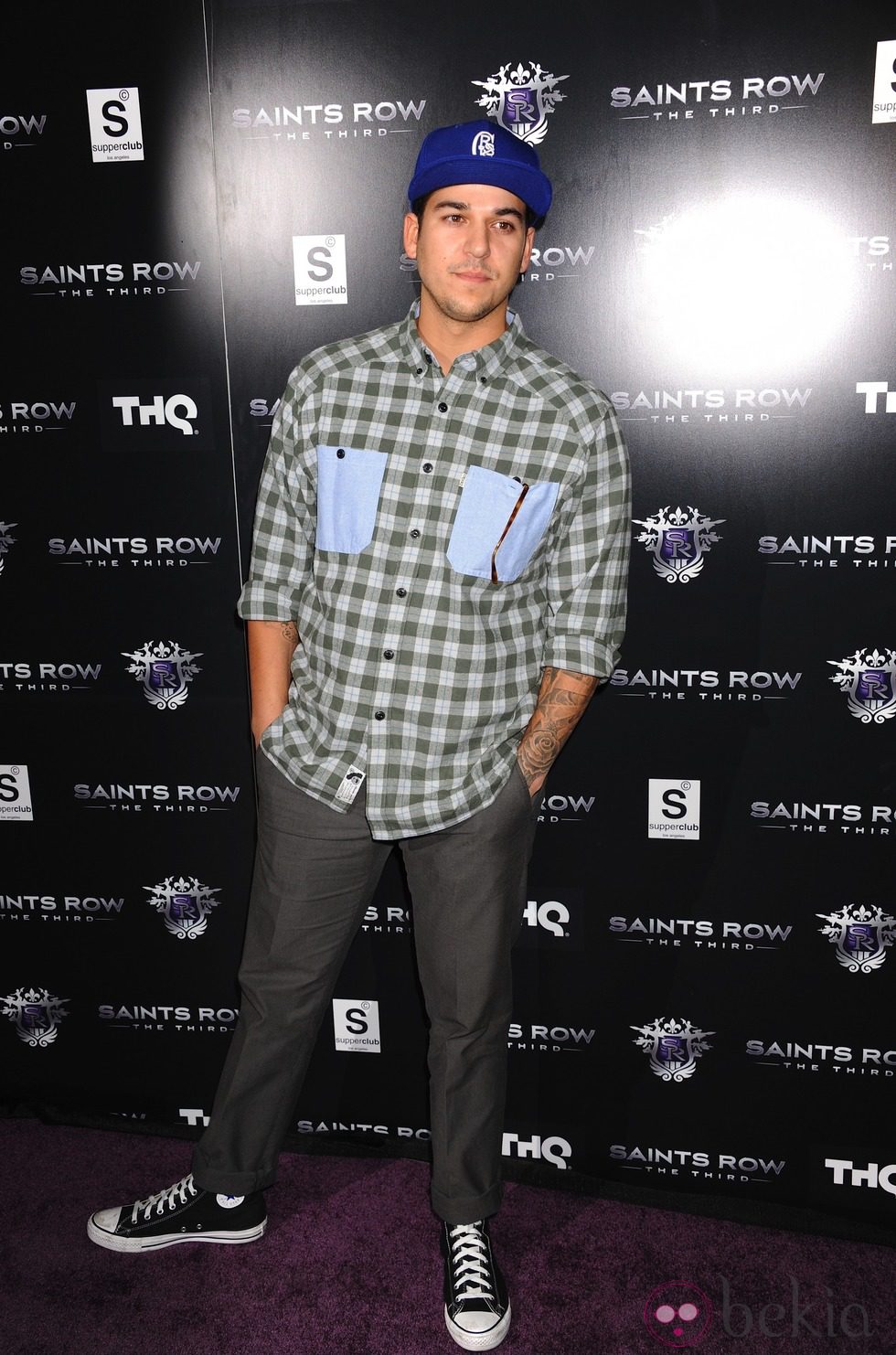 Rob Kardashian en el estreno del videojuego 'Saints Row: The Third'