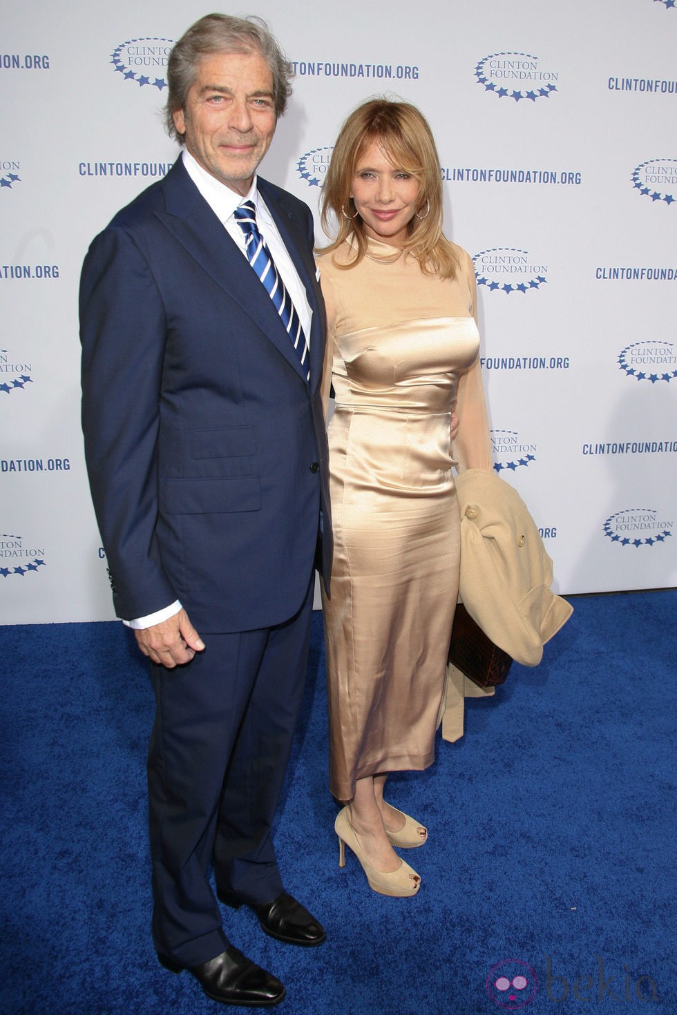 Rosanna Arquette en la fiesta de la Fundación Clinton