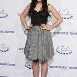 Lilly Collins en la fiesta de la Fundación Clinton