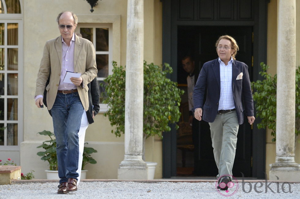 Victorio y Lucchino en el cumpleaños de Carmen Tello