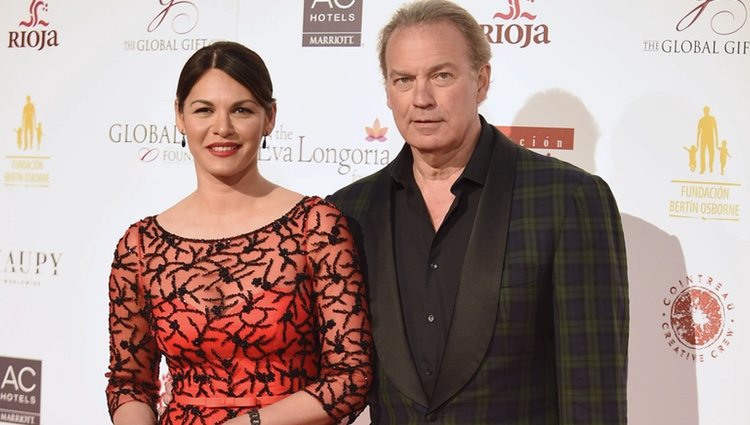 Bertín Osborne y Fabiola Martínez en la gala benéfica Global Gift 2016 en Madrid