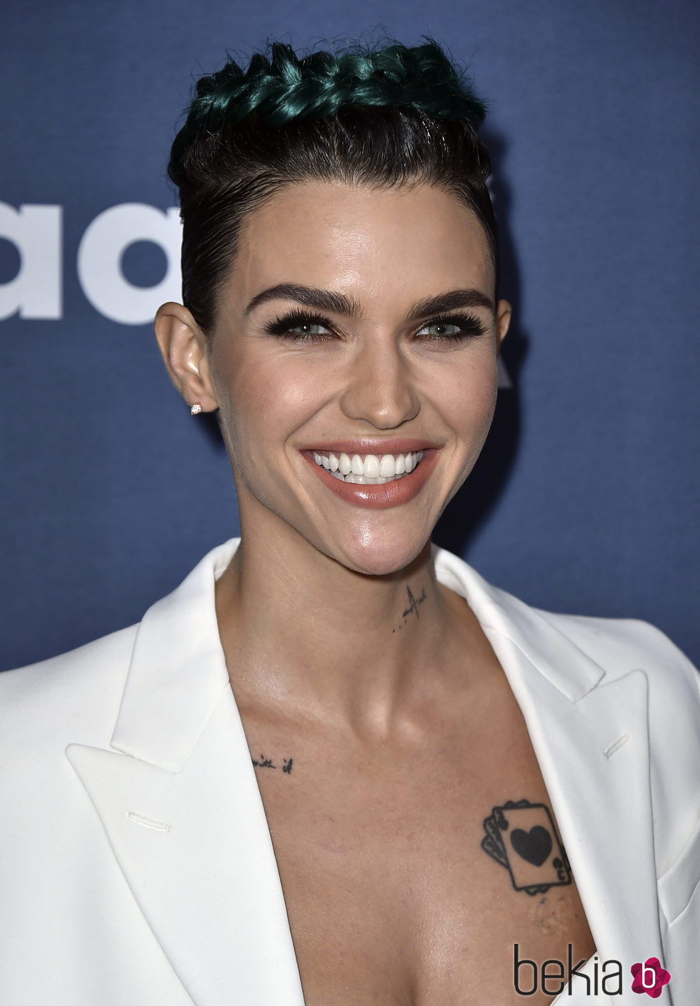 Ruby Rose en el photocall de  los Premios GLAAD Media 2016 