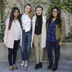 Juleysi, Janet, Jaqui, Fernanda en la presentación del reality "Quiero ser Monja'