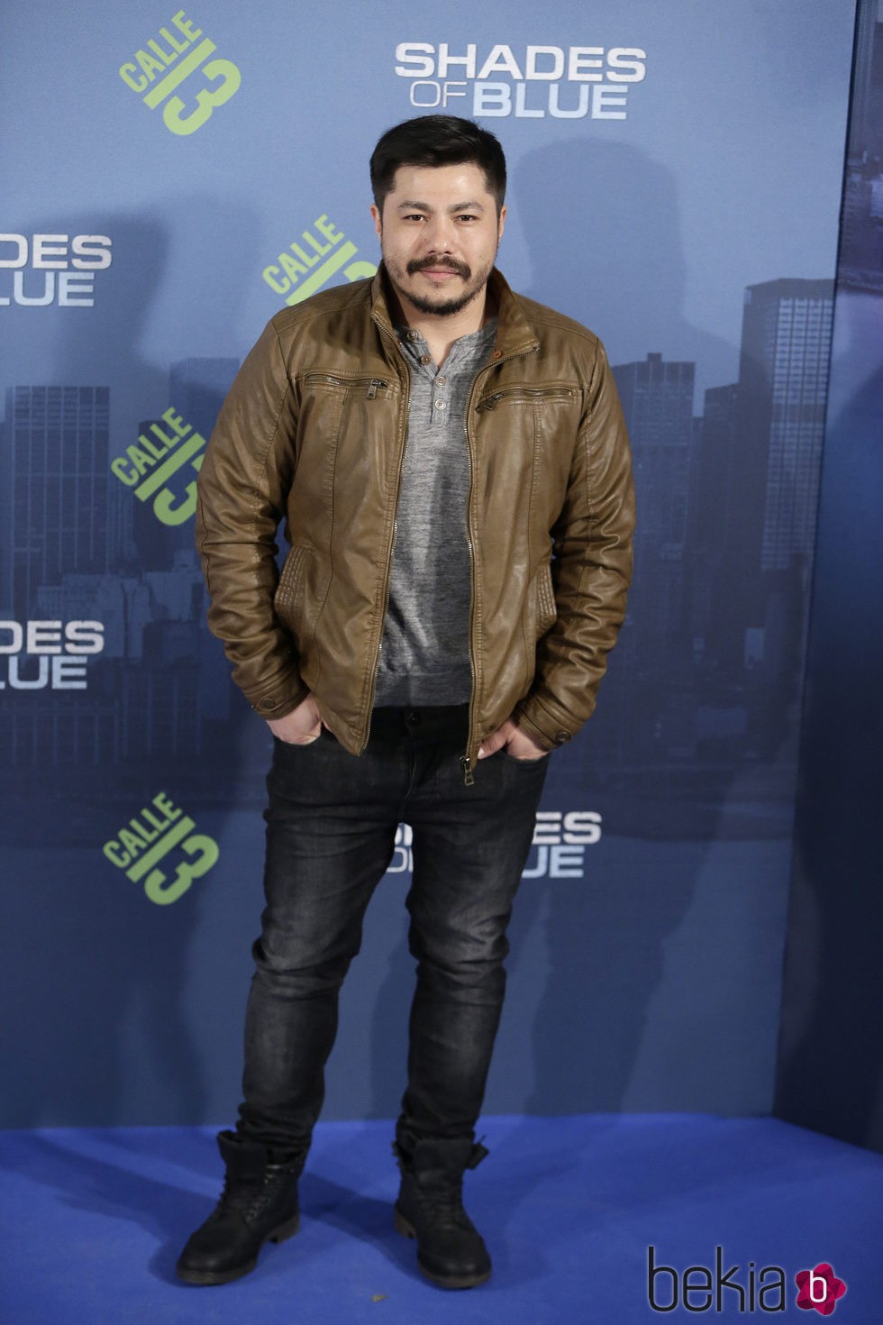 Óscar Reyes en el estreno en Madrid de 'Shades of Blue' en Madrid