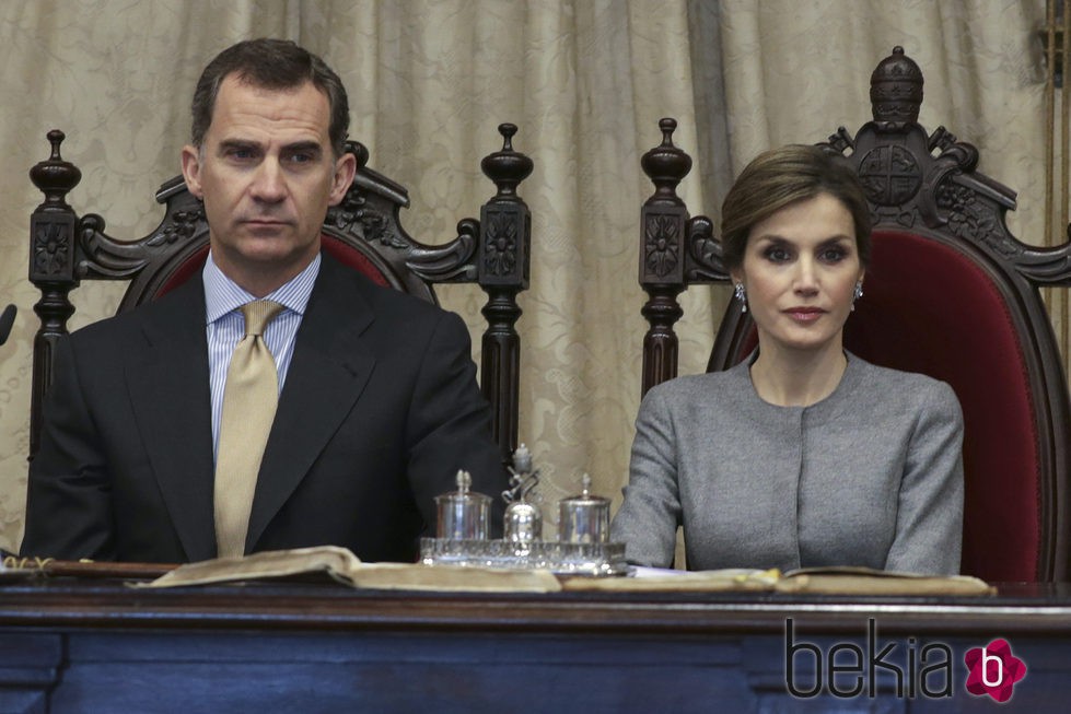 Los Reyes Felipe y Letizia en la Universidad de Salamanca