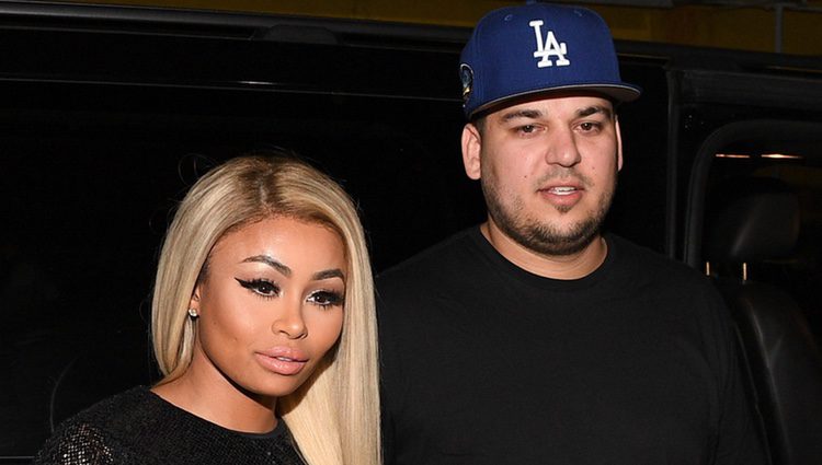 Rob Kardashian junto a su prometida Blac Chyna