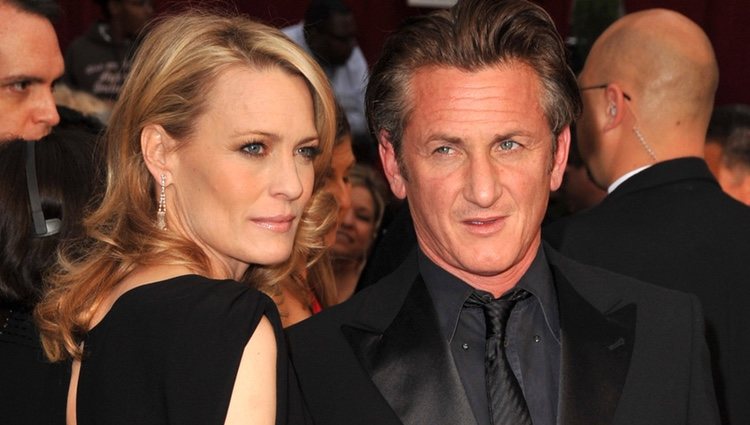 Robin Wright y Sean Penn en los Premios Oscar 2009