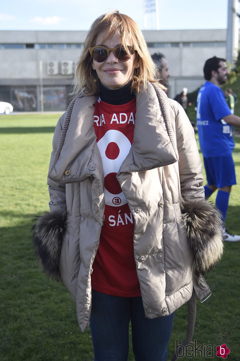 María Adánez en el Partido Solidario para el Orfanato de Malabo