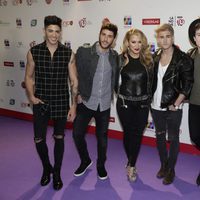 Auryn junto a Anastacia en la Noche Cadena 100 en Madrid