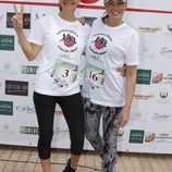 María José Suárez y Raquel Rodríguez en una carrera solidaria en Coria del Río