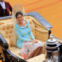 Lourdes Montes ejerciendo de Madrina de Honor de la Exhibición de Enganches 2016